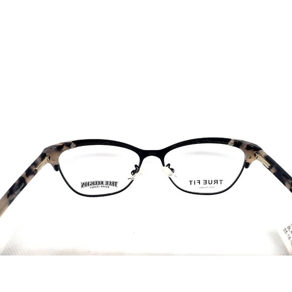 True Religion Maya Womens Eyeglasses 55-16-145 Black Frame With Tortoise Pattern - Picture 4 of 6